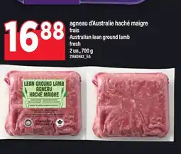 Maxi AGNEAU D'AUSTRALIE HACHÉ MAIGRE FRAIS | AUSTRALIAN LEAN GROUND LAMB, 2 UN., 700 G offer