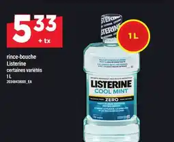 Maxi RINCE-BOUCHE LISTERINE, 1 L offer
