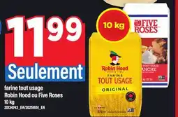 Maxi FARINE TOUT USAGE ROBIN HOOD OU FIVE ROSES, 10 KG offer