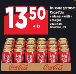 Maxi BOISSONS GAZEUSES COCA-COLA, 24X355 ML offer