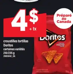 Maxi CROUSTILLES TORTILLAS DORITOS, 210/235 g offer