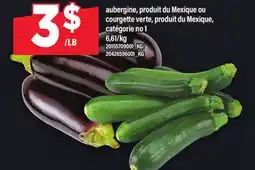 Maxi AUBERGINE OU COURGETTE VERTE offer