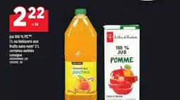 Maxi JUS 100% PC, 1 L OU BOISSONS AUX FRUITS SANS NOM 2 L offer
