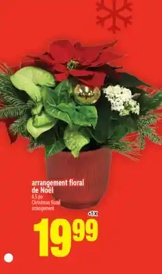 Super C arrangement floral de Noël | Christmas floral arrangement offer