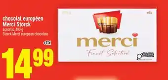 Super C chocolat européen Merci Storck | Storck Merci european chocolate offer