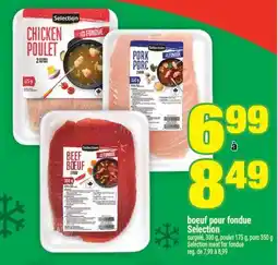 Super C boeuf pour fondue Selection | Selection meat for fondue offer