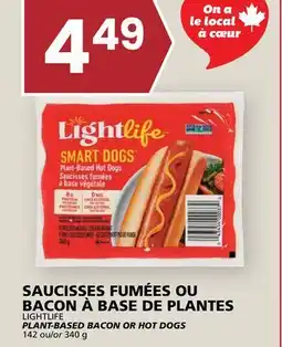 Rachelle-Bery Grocery LIGHTLIFE PLANT-BASED BACON OR HOT DOGS offer