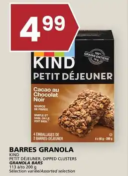 Rachelle-Bery Grocery KIND PETIT DÉJEUNER, DIPPED CLUSTERS GRANOLA BARS offer