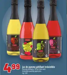 Metro JUS DE POMME PÉTILLANT IRRÉSISTIBLE | IRRÉSISTIBLE SPARKLING APPLE JUICE offer