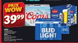 Marches Tradition COORS LIGHT, SLEEMAN CLEAR 2.0 OR BUD LIGHT BEER offer
