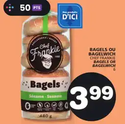 Marches Tradition CHEF FRANKIE BAGELS OR BAGELWICH offer