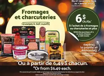 Marches Tradition Cheeses & Deli meats offer