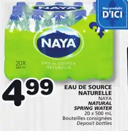 Marches Tradition NAYA NATURAL SPRING WATER offer