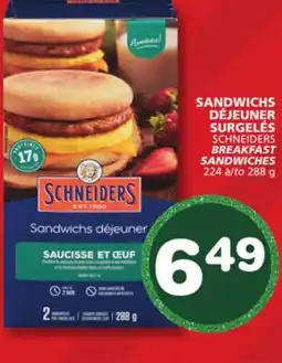 Marches Tradition SCHNEIDERS BREAKFAST SANDWICHES offer