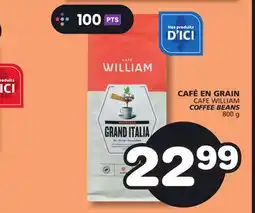 Marches Tradition CAFE WILLIAM COFFEE BEANS offer