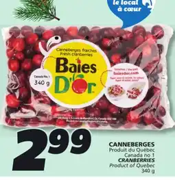 IGA CRANBERRIES offer