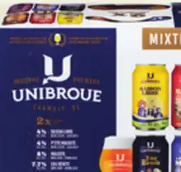 IGA UNIBROUE MIXTE BEER offer