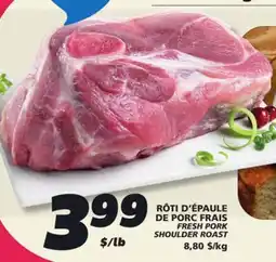 IGA FRESH PORK SHOULDER ROAST offer