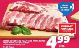 IGA FRESH PORK SIDE SPARERIBS offer
