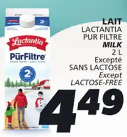 IGA LACTANTIA PUR FILTRE MILK offer