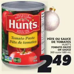 IGA HUNT'S TOMATO PASTE OR SAUCE offer