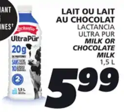 IGA LACTANCIA ULTRA PUR MILK offer