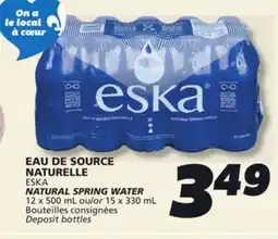 IGA ESKA NATURAL SPRING WATER offer