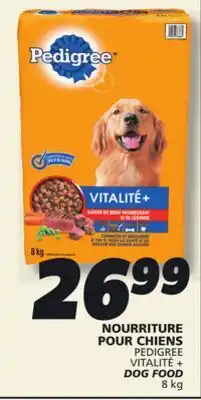 IGA PEDIGREE VITALITÉ + DOG FOOD offer
