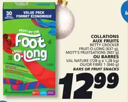 IGA FRUIT-O-LONG FRUIT SNACKS offer