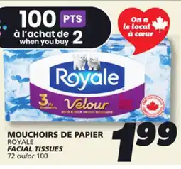 IGA ROYALE FACIAL TISSUES offer