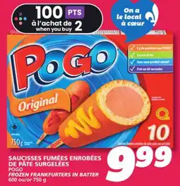 IGA POGO FROZEN FRANKFURTERS IN BATTER offer