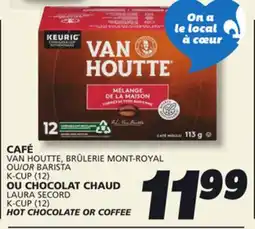 IGA VAN HOUTTE HOT CHOCOLATE OR COFFEE offer