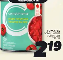 IGA COMPLIMENTS TOMATOES offer