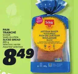 IGA SCHÄR SANS GLUTEN SLICED BREAD offer