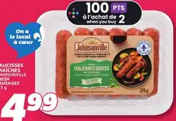 IGA JOHNSONVILLE FRESH SAUSAGES offer