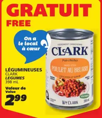IGA CLARK LEGUMES offer