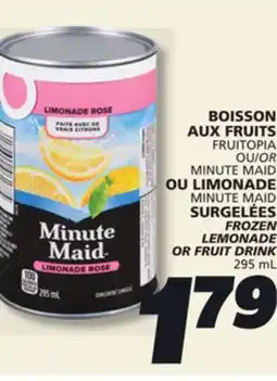 IGA MINUTE MAID FROZEN LEMONADE OR FRUIT DRINK offer