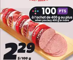 IGA LESTERS ALL BEEF SALAMI offer