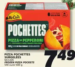 IGA McCAIN FROZEN PIZZA POCKETS offer