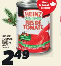 IGA HEINZ TOMATO JUICE offer