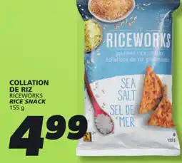 IGA RICEWORKS RICE SNACK offer