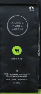 IGA KICKING HORSE ORGANIC AND FAIR TRADE COFFEE BEANS offer