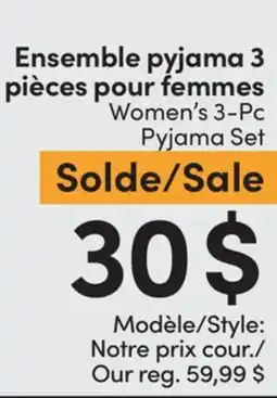L'équipeur Denver Hayes Women's 3-Pc Pajama Set offer