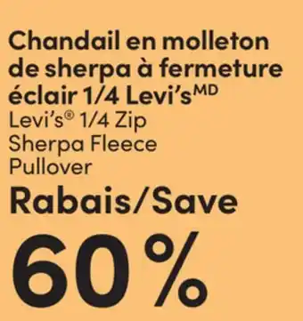 L'équipeur Levi's 1/4 Zip Sherpa Fleece Pullover offer