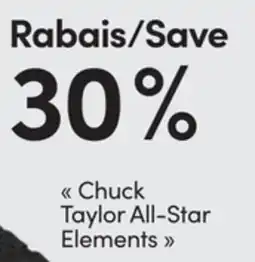 L'équipeur chuck Taylor All-Star Elements offer