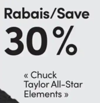 L'équipeur chuck Taylor All-Star Elements offer