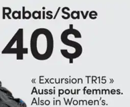 L'équipeur Excursion TR15 Also in Women's offer