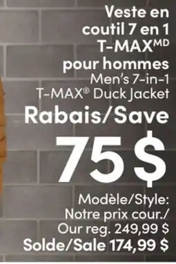 L'équipeur T-MAX Duck Jacket offer