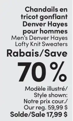 L'équipeur Denver Hayes Men's Denver Hayes Lofty Knit Sweaters offer