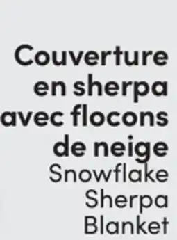 L'équipeur WindRiver Snowflake Sherpa Blanket offer